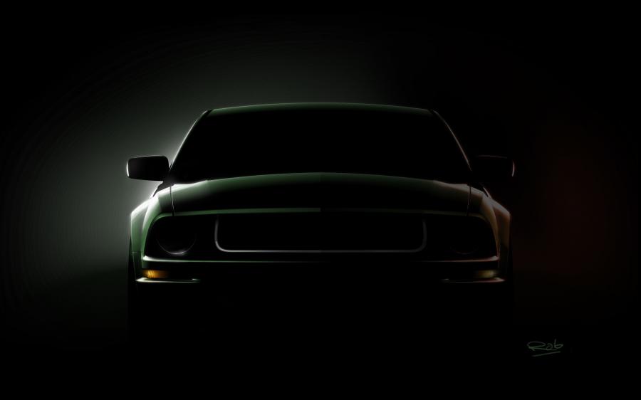 Эскиз Ford Mustang Bullitt 2008 года  (фото 2 из 84)
